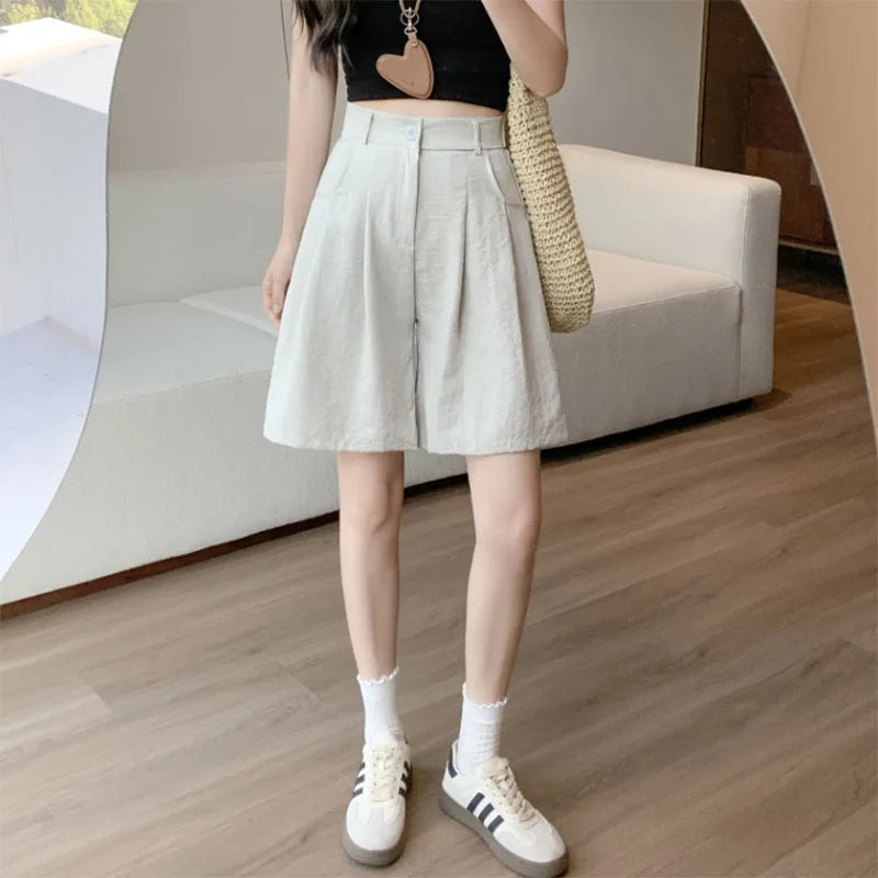 Shorts de cintura alta sueltos