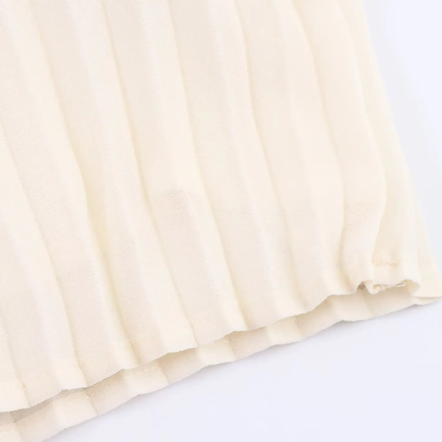 Conjunto de Falda y Blusa Sin Mangas Plisada