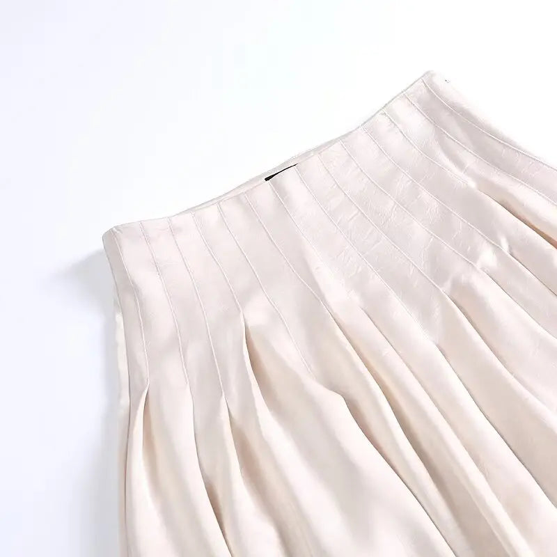 Falda Femenina Plisada