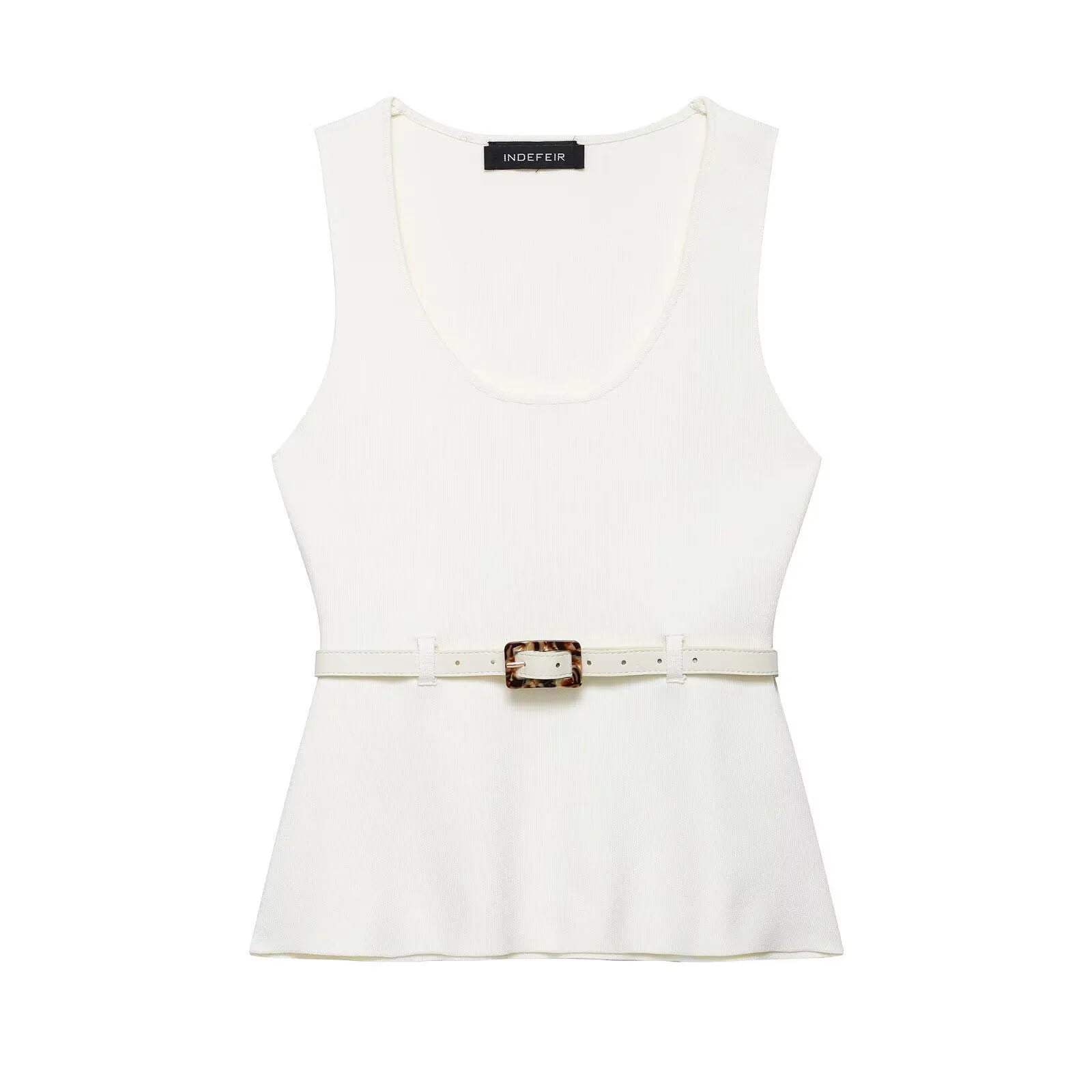 Conjunto Falda Femenina con Chaleco Sin Mangas