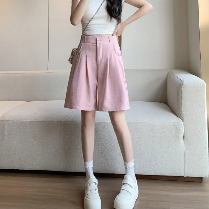 Shorts de cintura alta sueltos