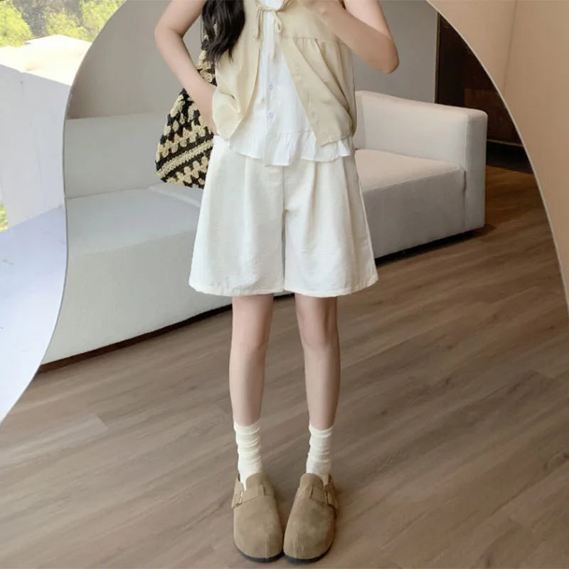 Shorts de cintura alta sueltos