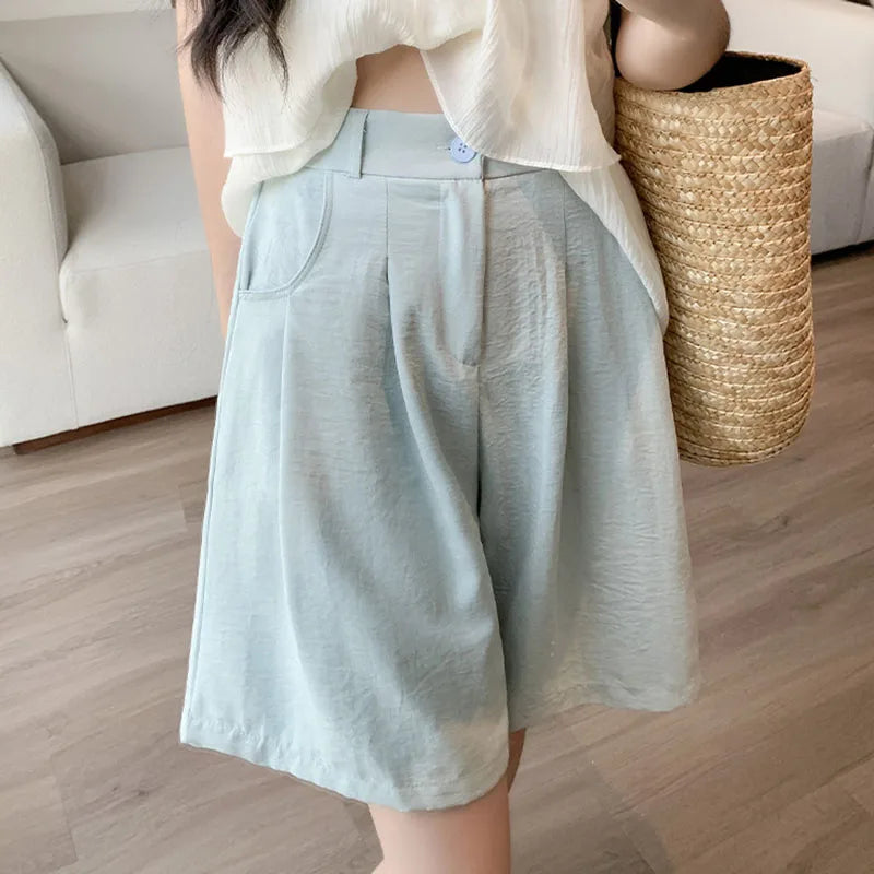 Shorts de cintura alta sueltos