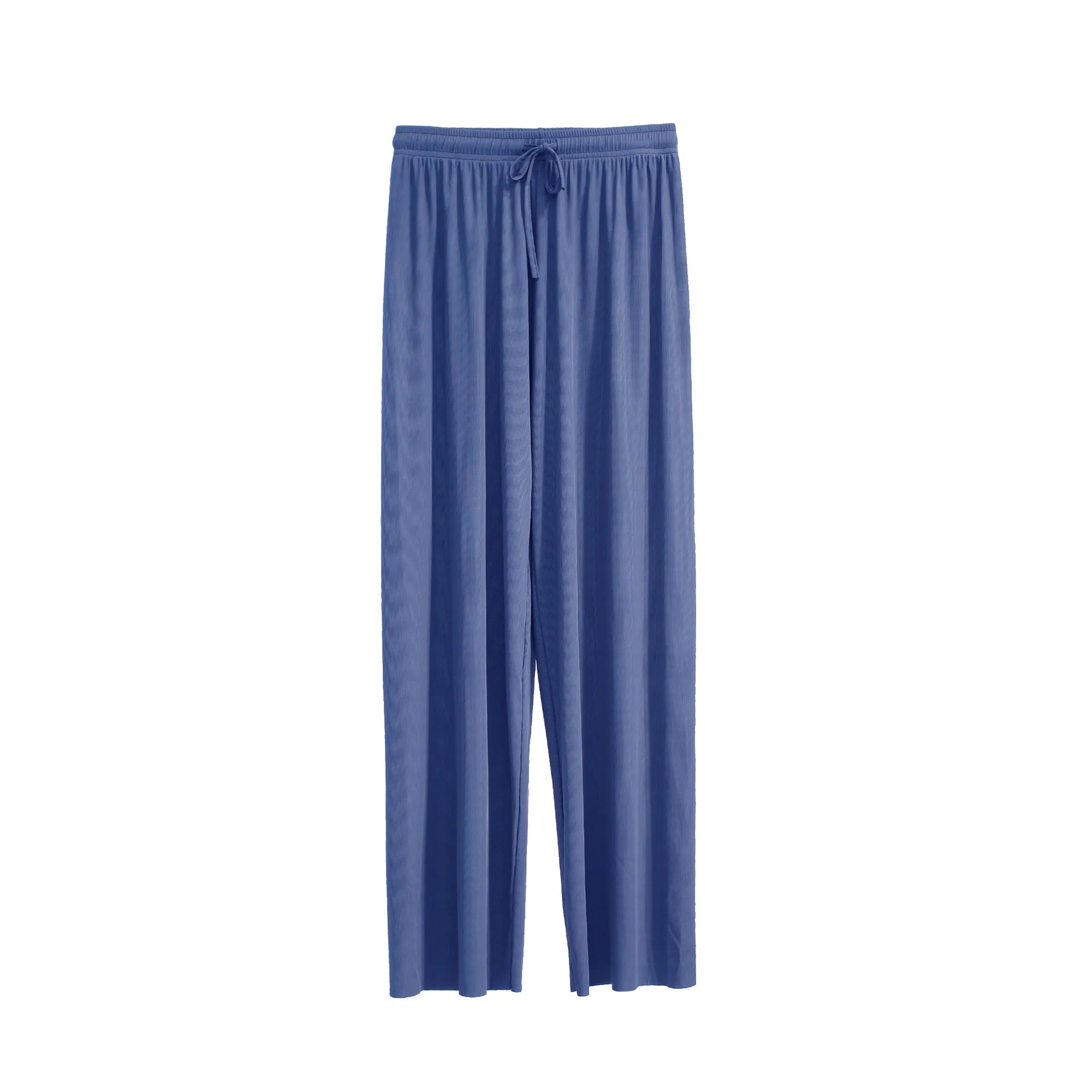 Pantalones holgados de seda fresca
