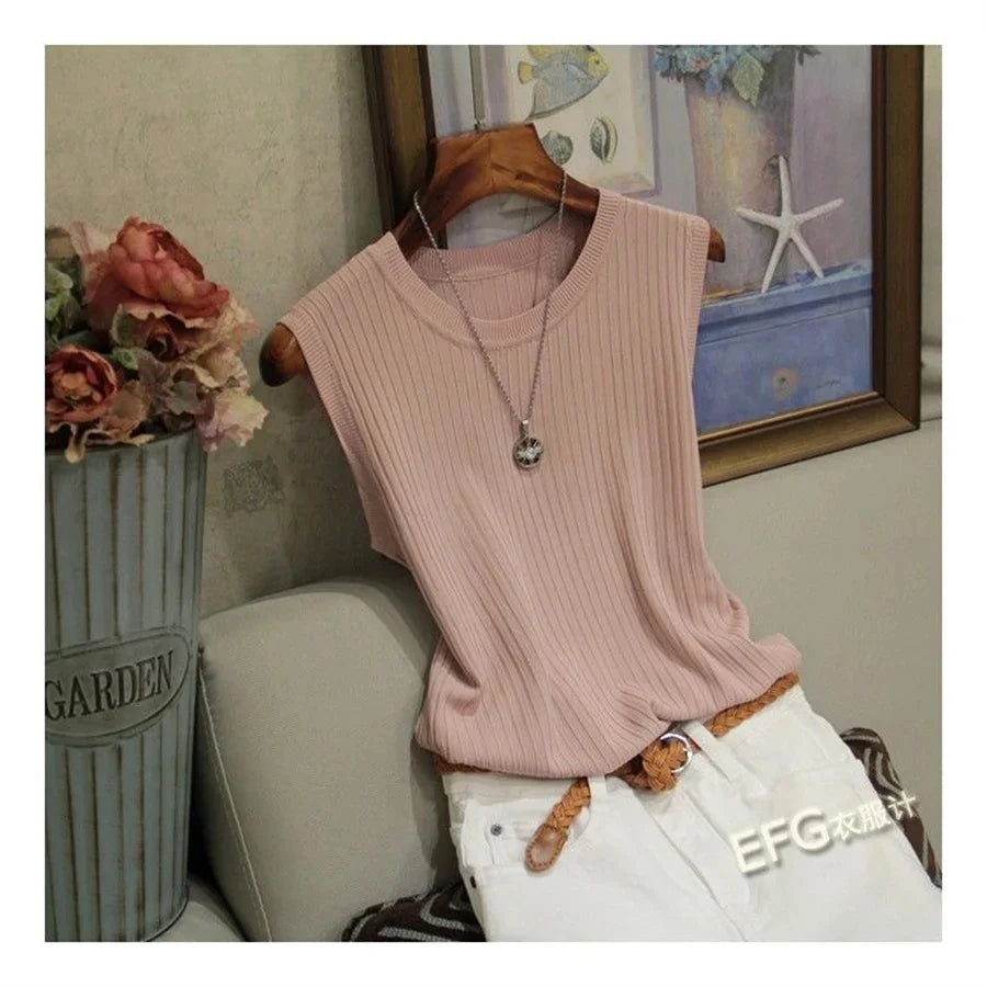 Blusa de Verano Sin Mangas