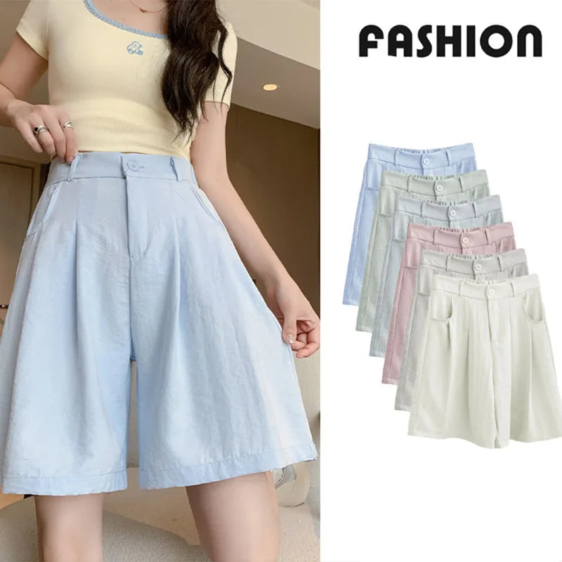 Shorts de cintura alta sueltos