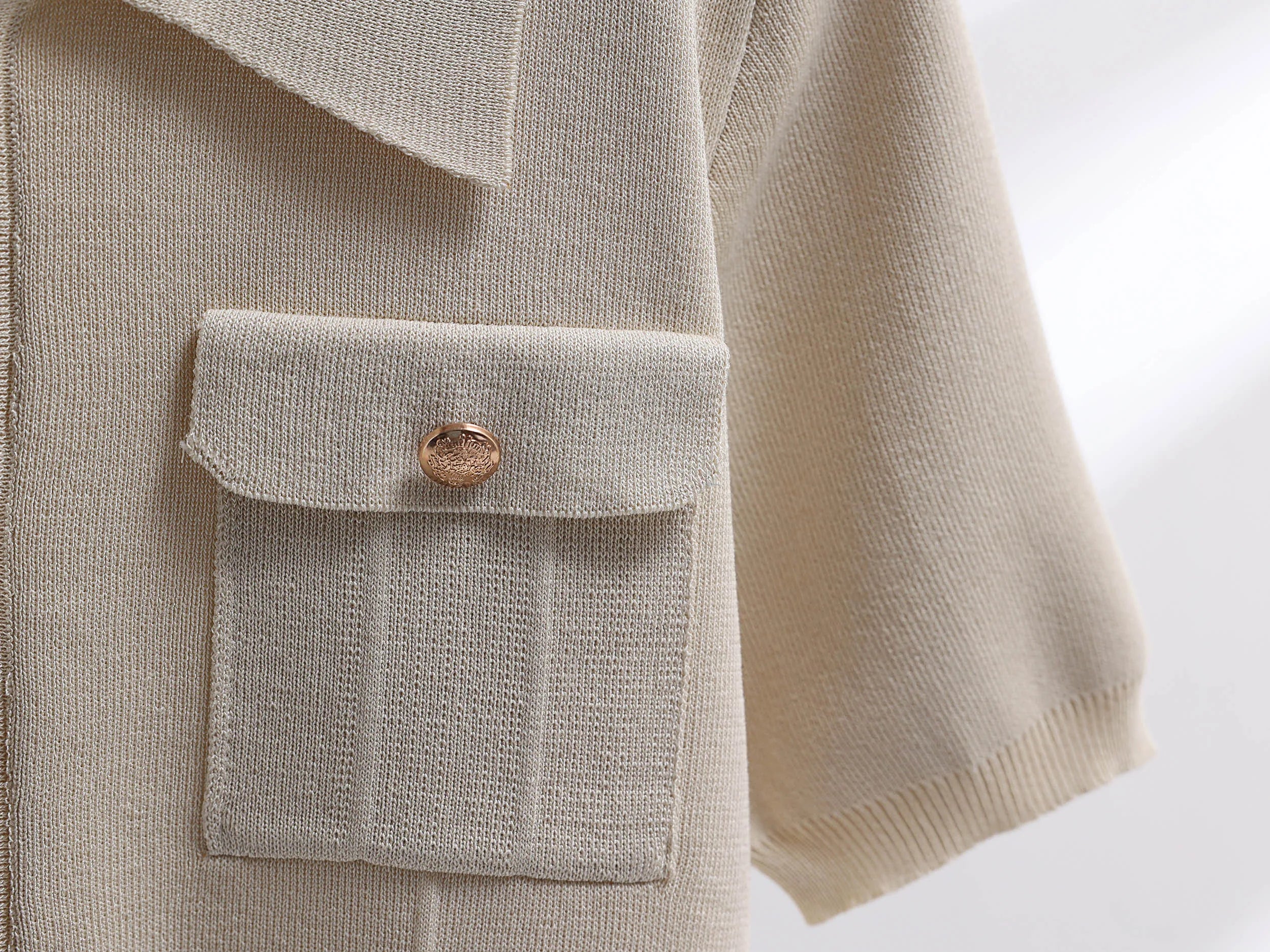 Conjunto de Blazer y Falda de Punto