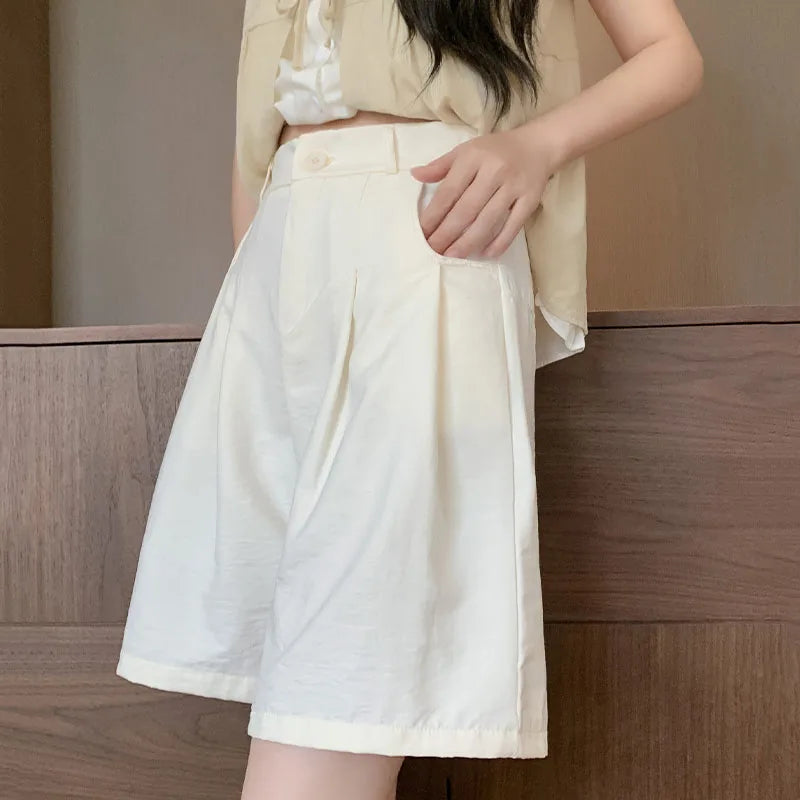 Shorts de cintura alta sueltos